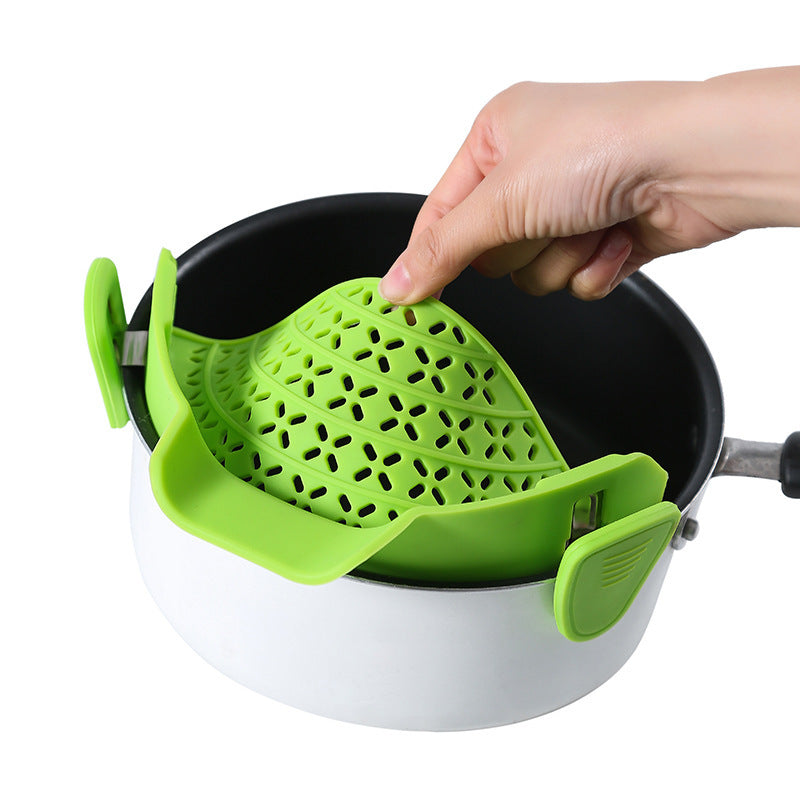 Kitchen Gadgets Silicone Pot Side Drain Stopper - My Store