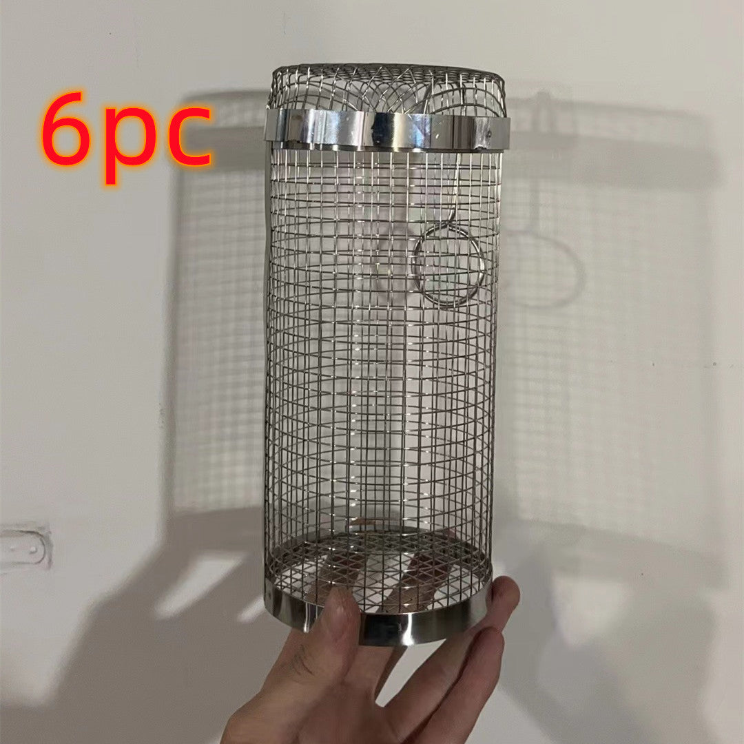 Portable Rolling BBQ Grilling Basket Outdoor Barbecue Net Rack - My Store