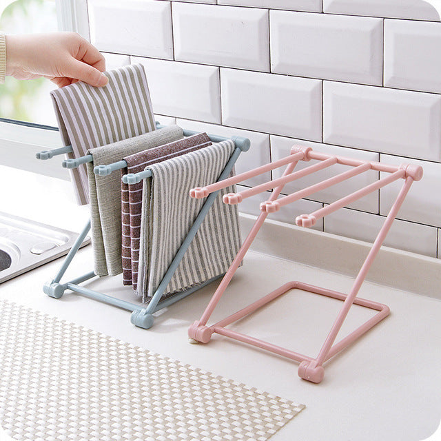 Foldable Dishcloth Shelf Kitchen Accessories Gadget Organizer - My Store