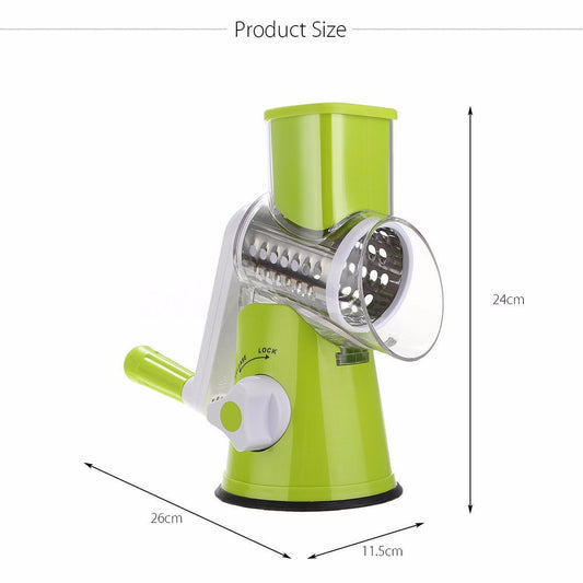Vegetable Cutter Round Mandoline Slicer Potato Julienne Carrot Grater Cheese - My Store