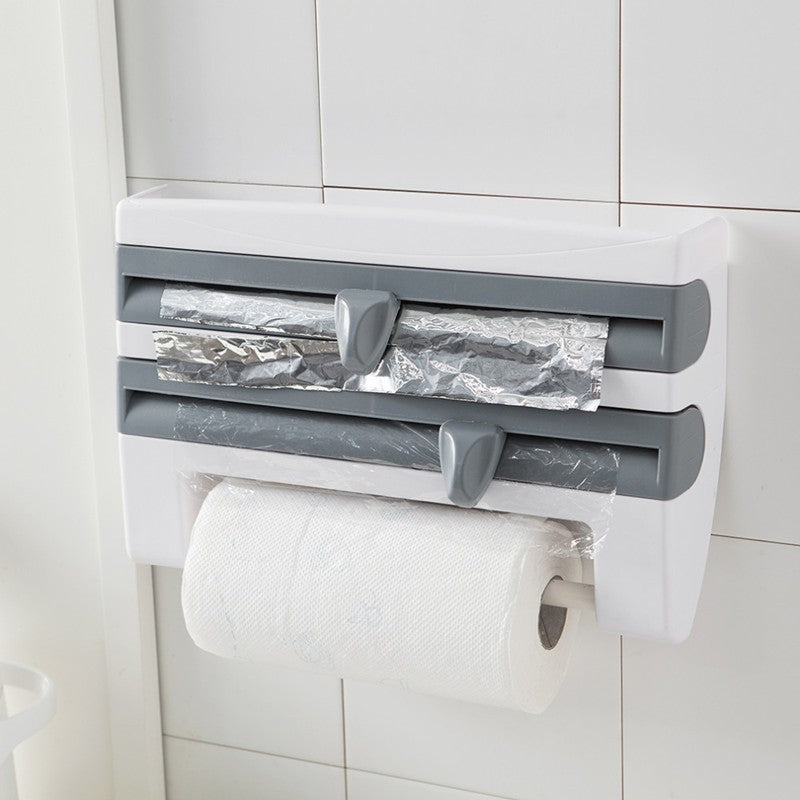 4-in-1 kitchen roll holder dispenser for foil, film, tissue. - My Store