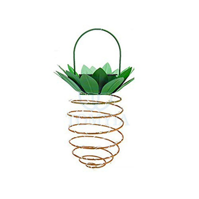 Waterproof solar pineapple lights for garden path, hanging fairy decor. - My Store