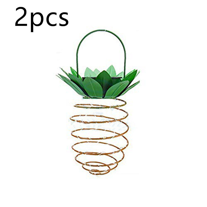 Waterproof solar pineapple lights for garden path, hanging fairy decor. - My Store