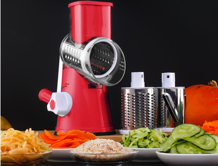 Vegetable Cutter Round Mandoline Slicer Potato Julienne Carrot Grater Cheese - My Store