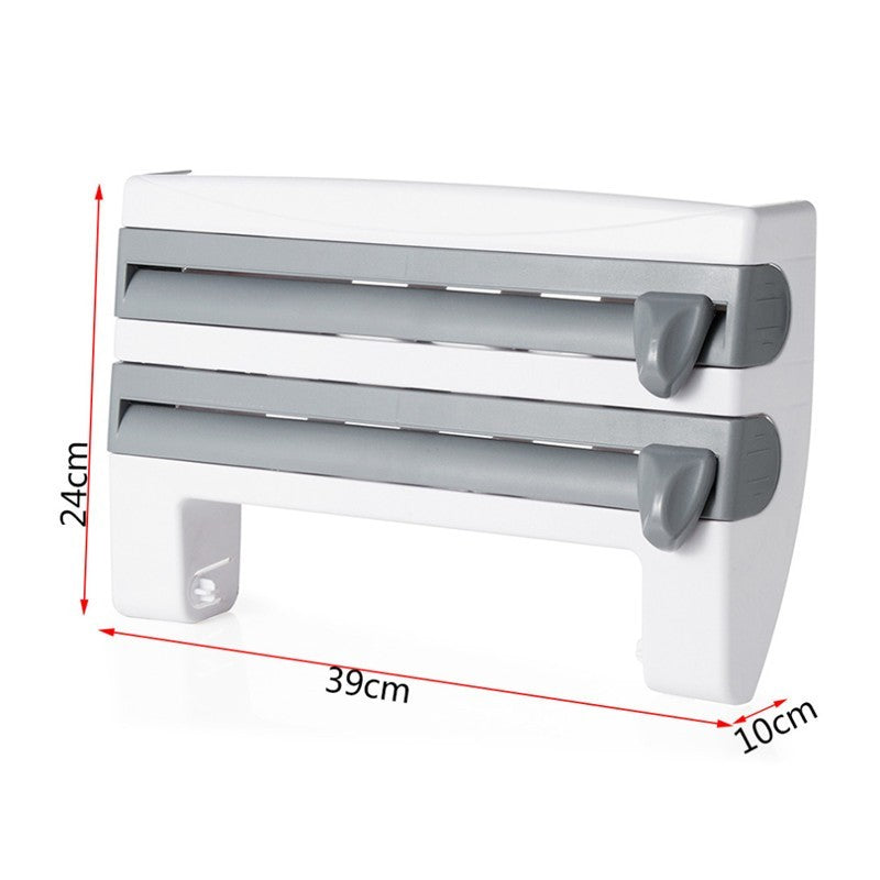 4-in-1 kitchen roll holder dispenser for foil, film, tissue. - My Store