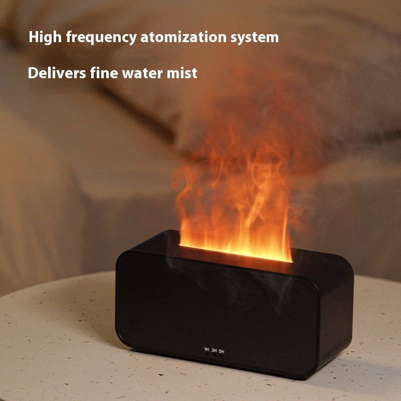 USB Flame Aroma Diffuser Humidifier with Timing Simulation Spray - My Store