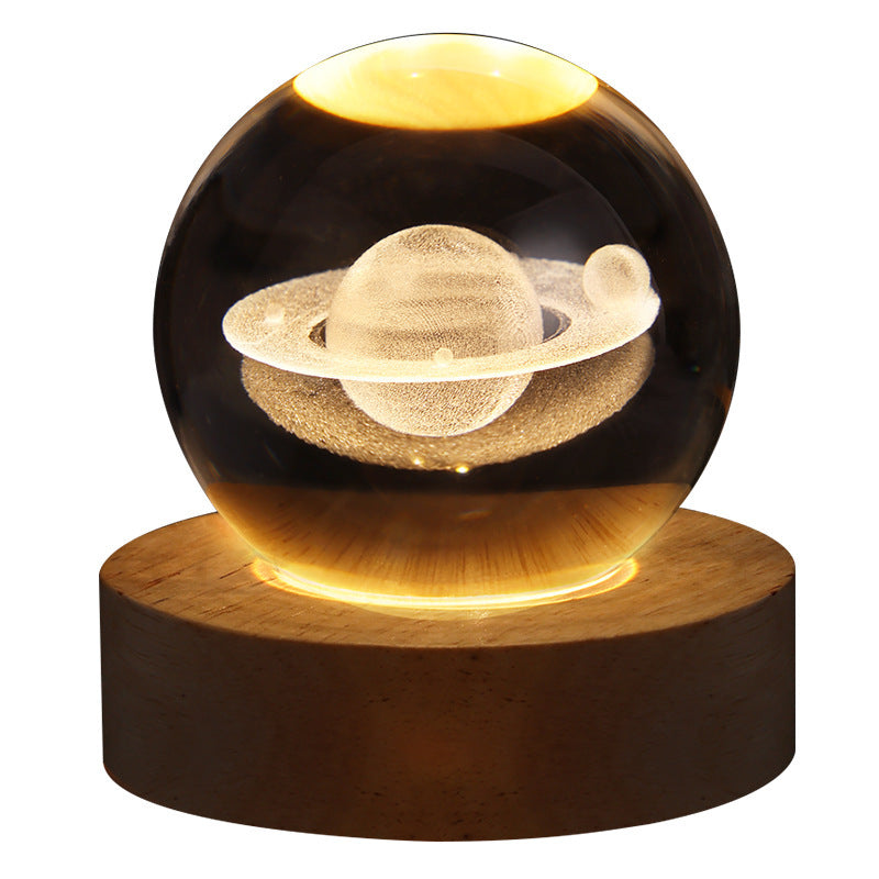 3D galaxy crystal ball lamp – LED night light decor. - My Store