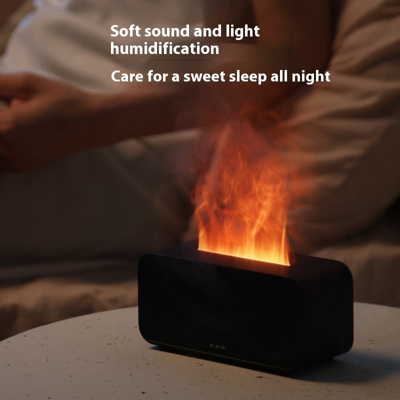USB Flame Aroma Diffuser Humidifier with Timing Simulation Spray - My Store