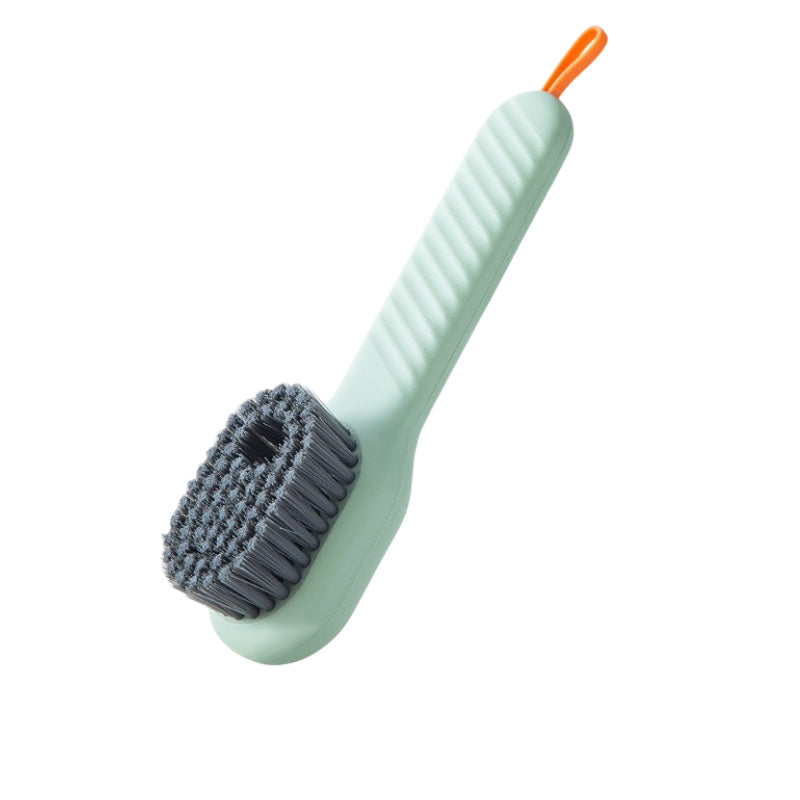 Automatic shoe cleaning brush with liquid dispenser and soft bristles. - My Store