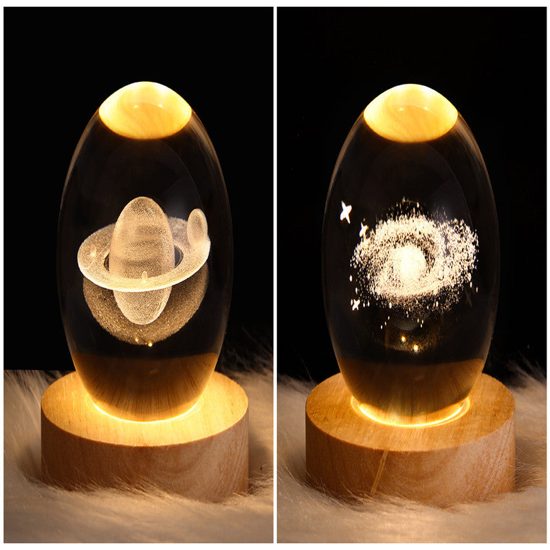 3D galaxy crystal ball lamp – LED night light decor. - My Store