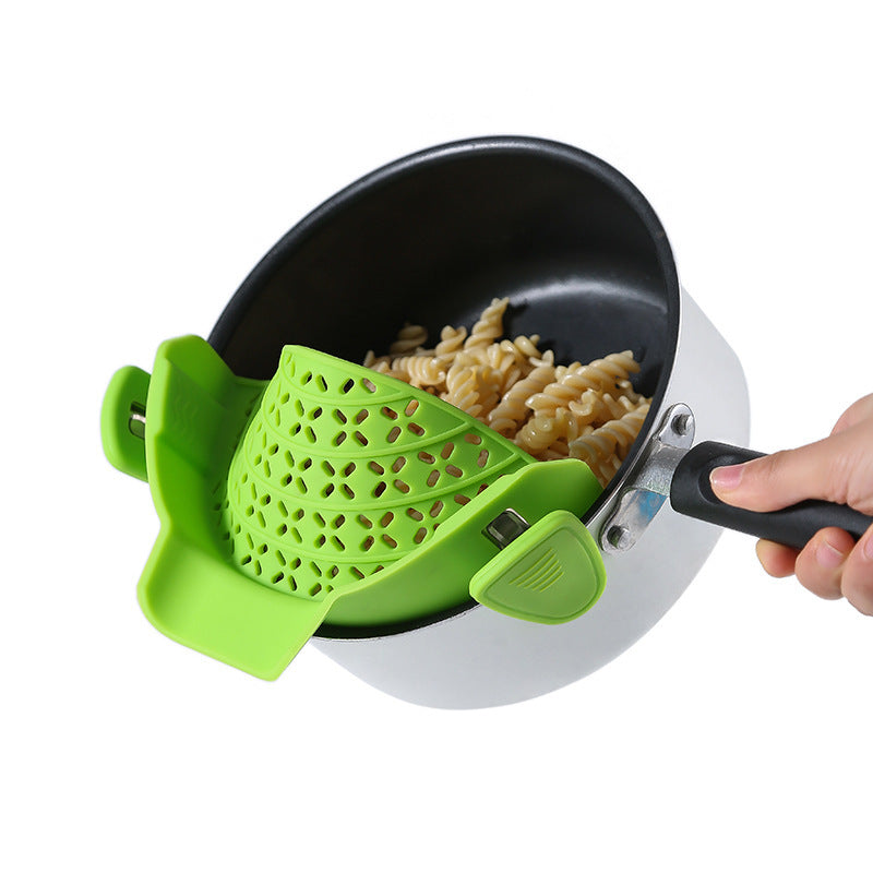 Kitchen Gadgets Silicone Pot Side Drain Stopper - My Store