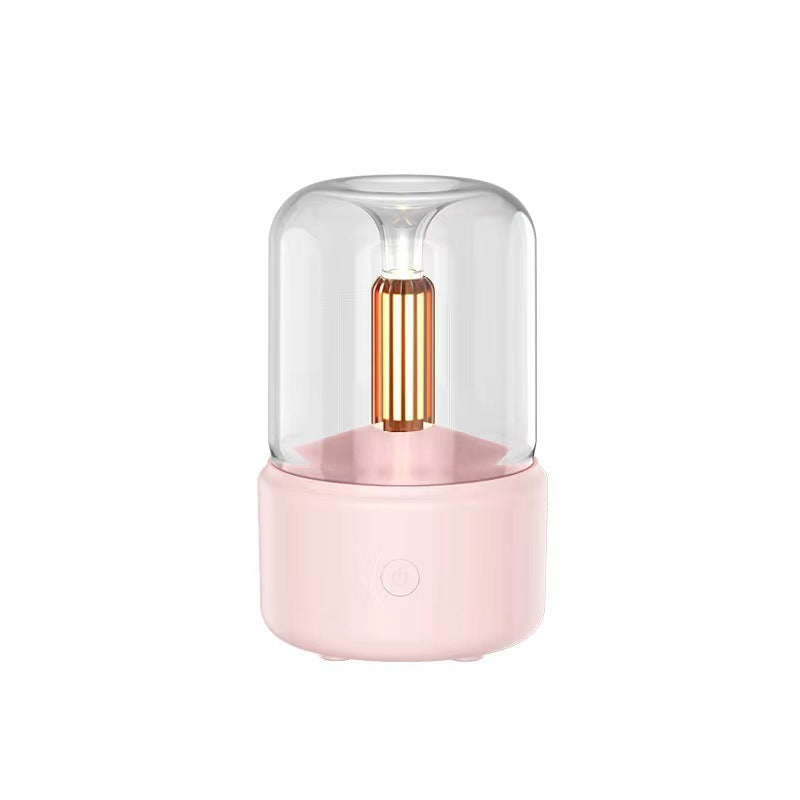 Portable Aroma Diffuser Humidifier with LED, USB, 120ml, Candlelight - My Store