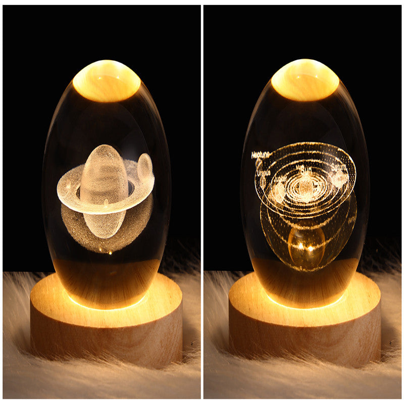 3D galaxy crystal ball lamp – LED night light decor. - My Store