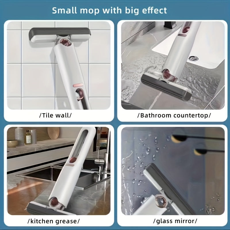 QuickClean Mini Mop – Hands-Free, Super Absorbent, All-in-One! - My Store