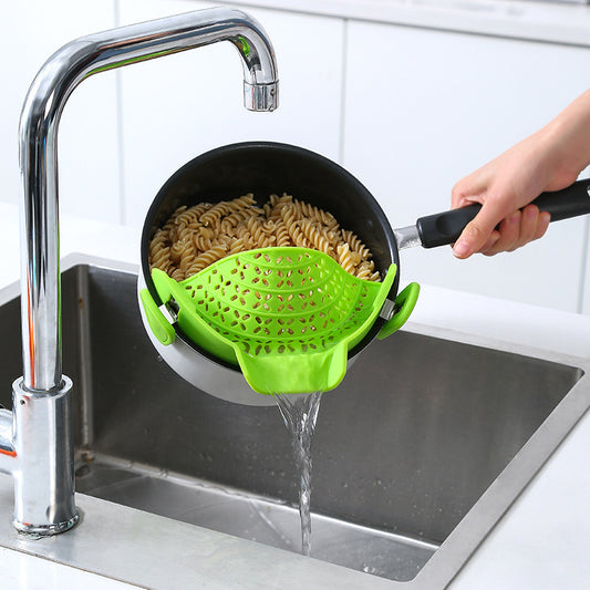 Kitchen Gadgets Silicone Pot Side Drain Stopper - My Store