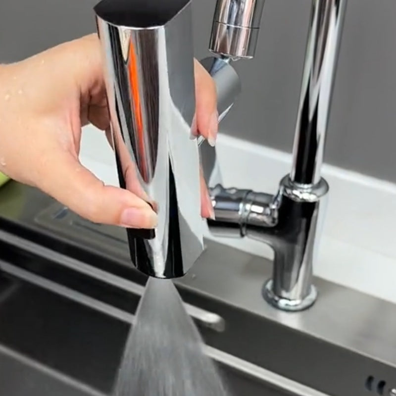 Universal rotating waterfall faucet nozzle – splash-proof, multifunctional kitchen gadget. - My Store