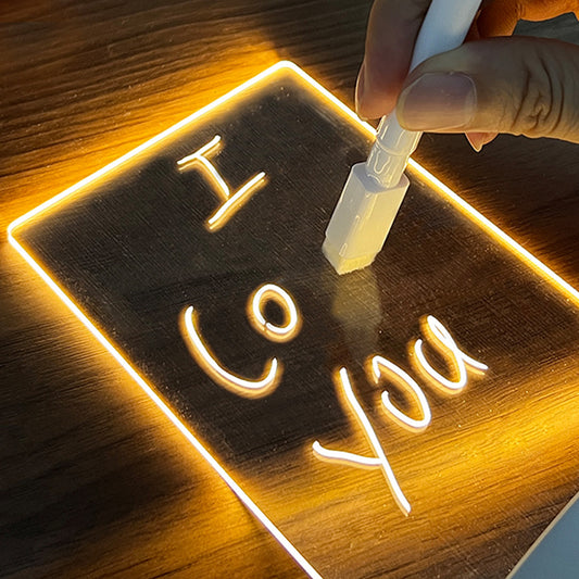 LED Message Board Night Light – USB, Pen, Gift-Ready - My Store