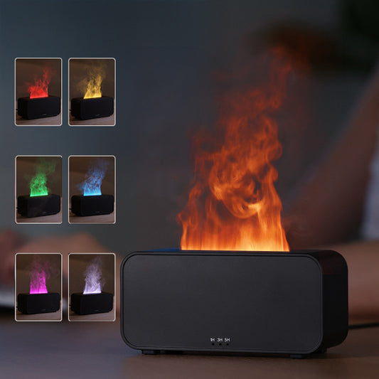 USB Flame Aroma Diffuser Humidifier with Timing Simulation Spray - My Store